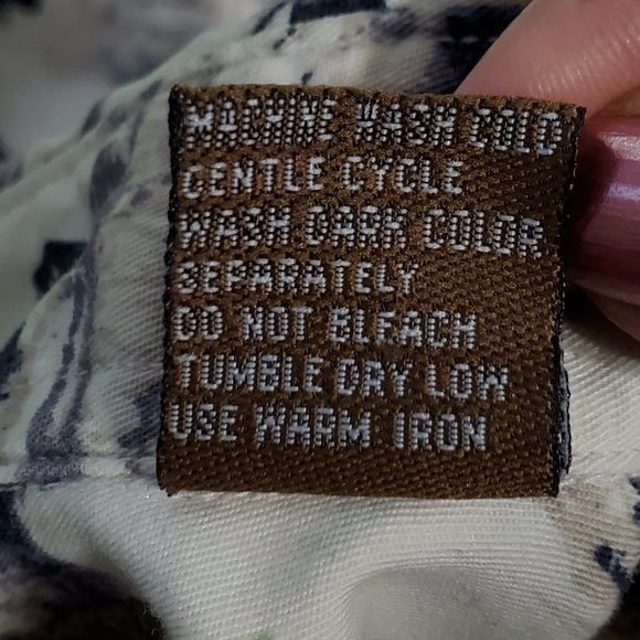 North River Bow Hunter Deer Elk Print Button Down Men's Cotton Shirt Size L - Picture 11 of 12